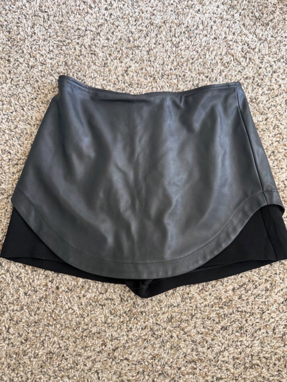 BCBG Leather Mini Skirt